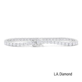 White Gold Diamond Round Cut Tennis Bracelet